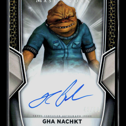 2025 Topps Star Wars Masterwork Ron Perlmanas Gha Nachkt Auto 49/50 #A-GN