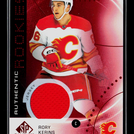 2026 Upper Deck SP Game Used Rory Kerins #AR-RK Red Jersey Memorabilia Jersey
