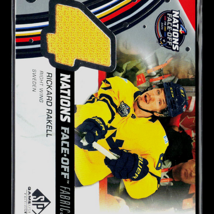 2026 UD SP Game Used Nations Face-Off Fabrics Rickard Rakell #4N-RR Jersey