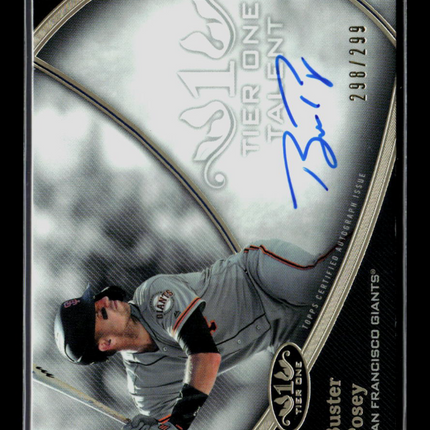 2020 Topps Tier One Buster Posey #TITA-BP Talent Autographs 298/299 Auto