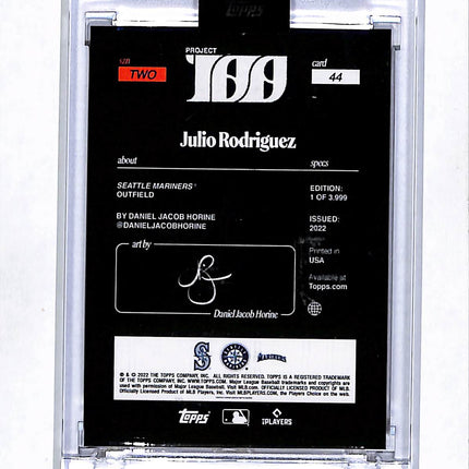 2022 Topps Project 100 Julio Rodriguez #44 RC