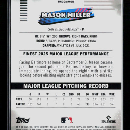2026 Topps Finest Mason Miller #158