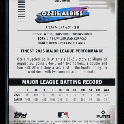 2026 Topps Finest Ozzie Albies #128