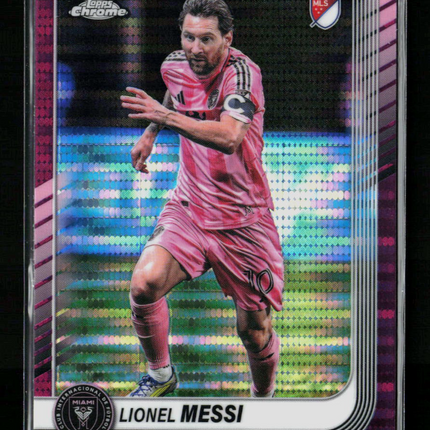 2025 Topps Chrome MLS Lionel Messi #10 Magenta Pulsar
