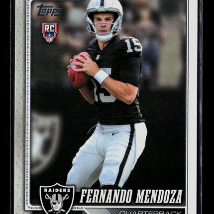 2026 Topps Fernando Mendoza #301 RC