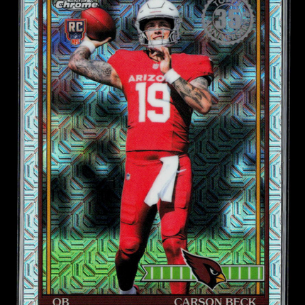2026 Topps Chrome Silver Pack Carson Beck #91TRC-5 Mojo Refractor RC