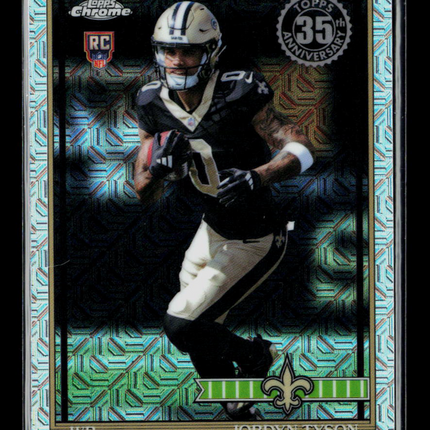 2026 Topps Chrome Jordyn Tyson #91TRC-20 Mojo Refractor