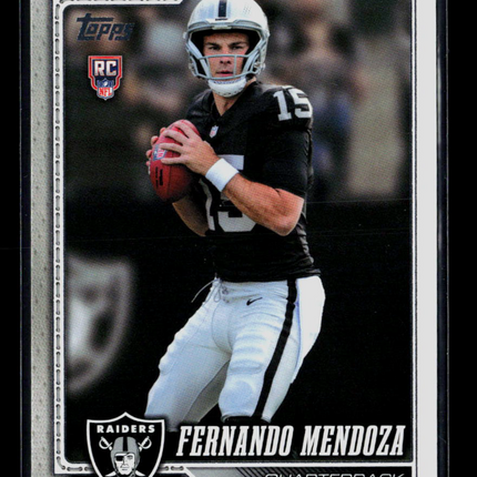 2026 Topps Fernando Mendoza #301