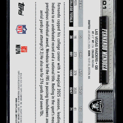 2026 Topps Fernando Mendoza #301