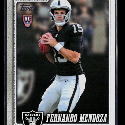2026 Topps Fernando Mendoza #301 RC