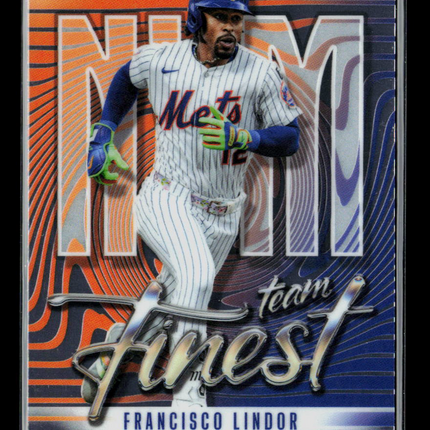 2026 Topps Finest Team Finest Francisco Lindor #TF-19