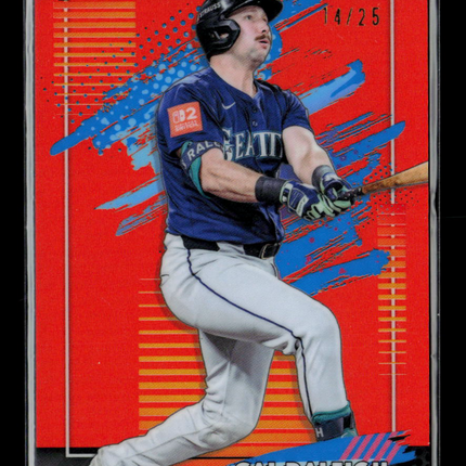 2026 Topps Finest Cal Raleigh #167 Orange Refractor 14/25
