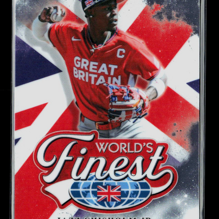 2026 Topps Finest World's Finest Jazz Chisholm Jr. #WF-32