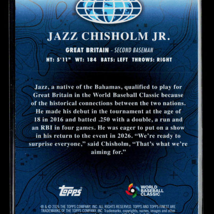 2026 Topps Finest World's Finest Jazz Chisholm Jr. #WF-32