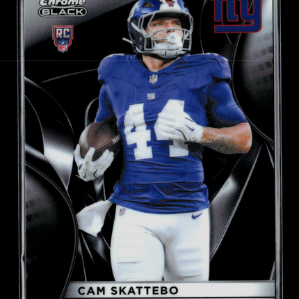 2025 Topps Chrome Black Cam Skattebo #137 RC