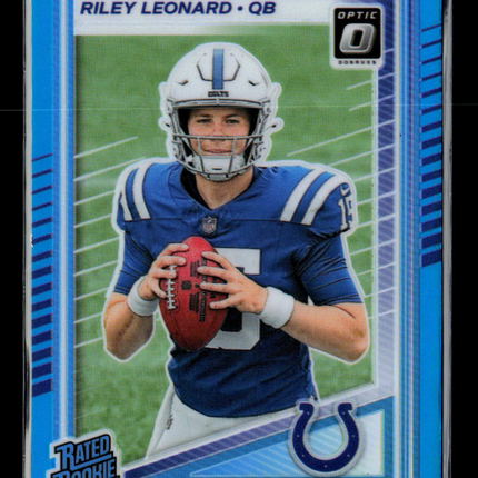 2025 Panini Donruss Optic Riley Leonard #255 Blue Prizm /399