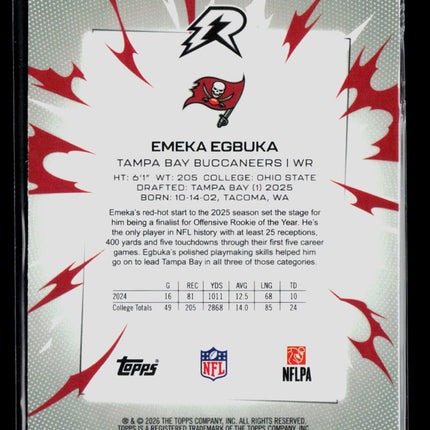 2026 Topps Resurgence  Emeka Egbuka #191 Teal
