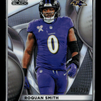 2025 Topps Chrome Black Roquan Smith #11 Refractor 003/299