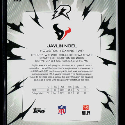 2026 Topps Resurgence  Jaylin Noel #135 RC Teal