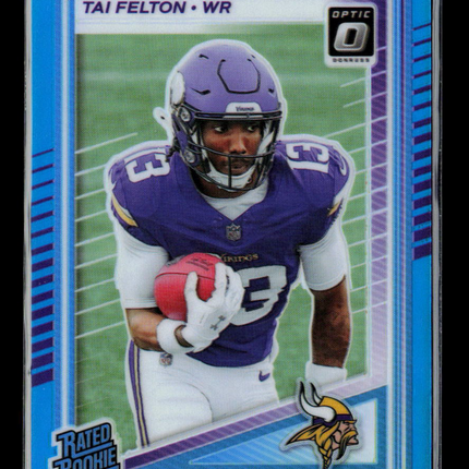 2025 Panini Donruss Optic Tai Felton #239 Blue 330/399