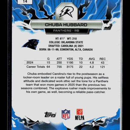 2026 Topps Resurgence  Chuba Hubbard #14