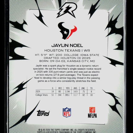 2026 Topps Resurgence  Jaylin Noel #135 Teal 115/250