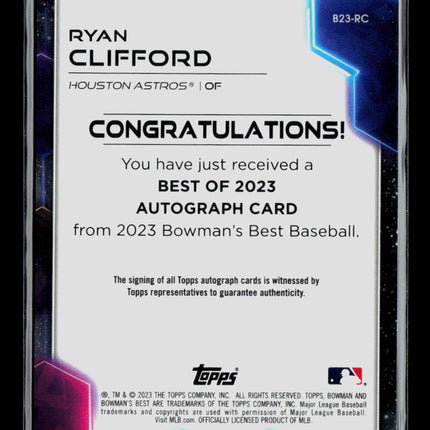 2023 Bowman's Best Ryan Clifford #B23-RC Auto