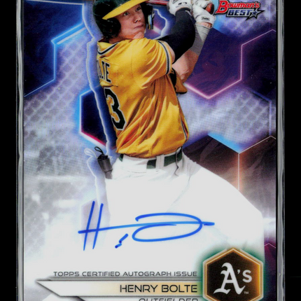 2023 Bowman's Best Henry Bolte #B23-HB Refractor Auto
