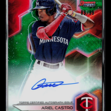 2023 Bowman's Best Ariel Castro #B23-AC Green Refractor 89/99 Auto