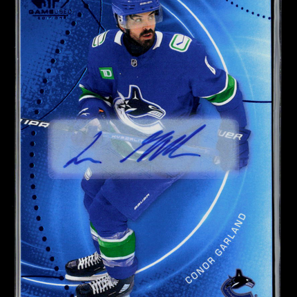 2026 Upper Deck SP Game Used Conor Garland #83 Blue Autograph Auto