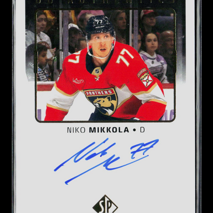 2025 Upper Deck SP Authentic Niko Mikkola #UDA-NM UD Authentics Autograph Auto