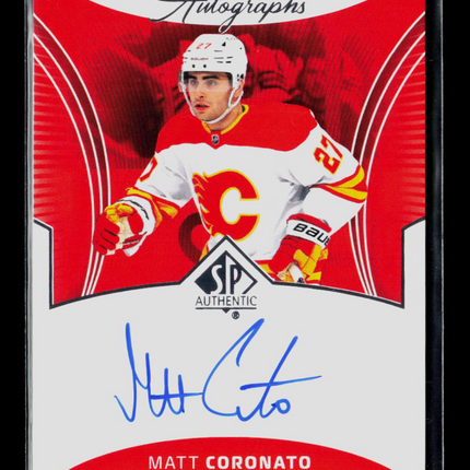 2026 Upper Deck SP Authentic Matt Coronato #CP-CO Color Palette Autographs Auto