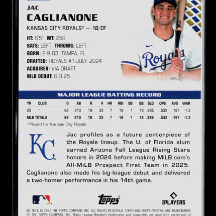 2026 Topps Pristine Jac Caglianone #95 Refractor