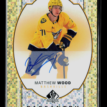 2025 Upper Deck SP Authentic Pageantry Autographs Matthew Wood #P-11 Auto