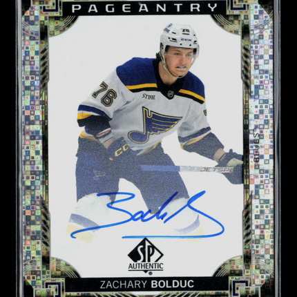 2025 Upper Deck SP Authentic Pageantry Zachary Bolduc #P-84 Auto