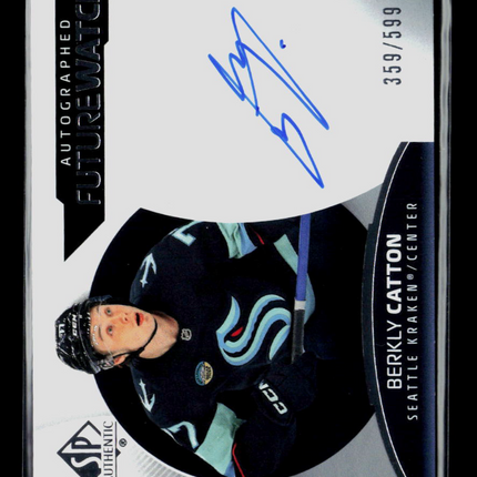 2025 Upper Deck SP Authentic Future Watch Berkly Catton #190 359/599 Auto