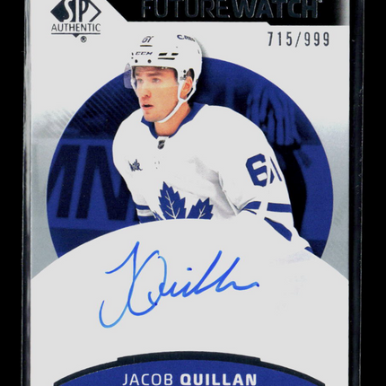 2025 Upper Deck SP Authentic Future Watch Jacob Quillan #111 715/999 Auto