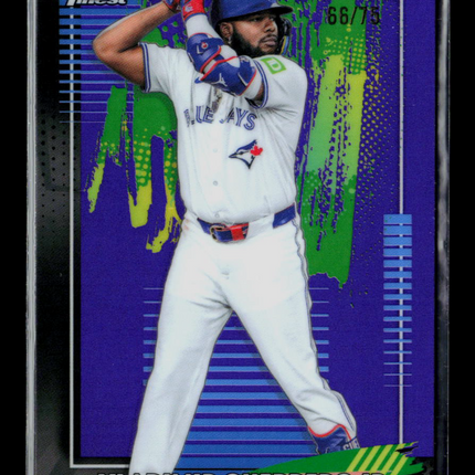2026 Topps Finest Vladimir Guerrero Jr. #100 Purple Refractor 66/75