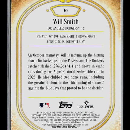2026 Topps Gold Label Will Smith #70