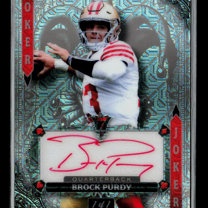 2024 Wild Card 7 Card Studs Brock Purdy #A7CJ-BP Joker Auto 1/1