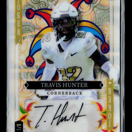 2023 Wild Card 5 Card Draw Stacked Deck Travis Hunter #SD-THA Joker 1/1 Auto