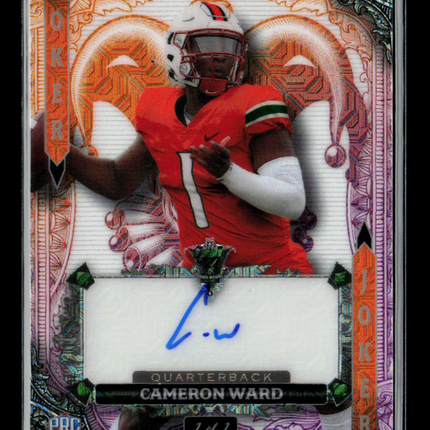 2024 Wild Card 7 Card Studs Joker Cameron Cam Ward #WA7JW-CW Auto