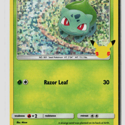 Pokemon 2021 Celebrations Bulbasaur #1/25
