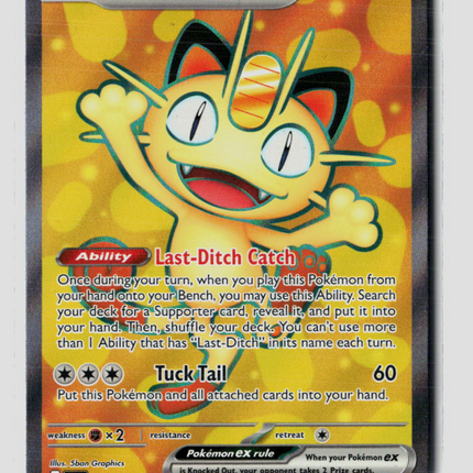 Pokemon 2026 Mega Evolution – Perfect Order Meowth EX UR FA #107/88