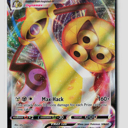 Pokemon 2020 Vivid Voltage Aegislash VMAX FA #127/185