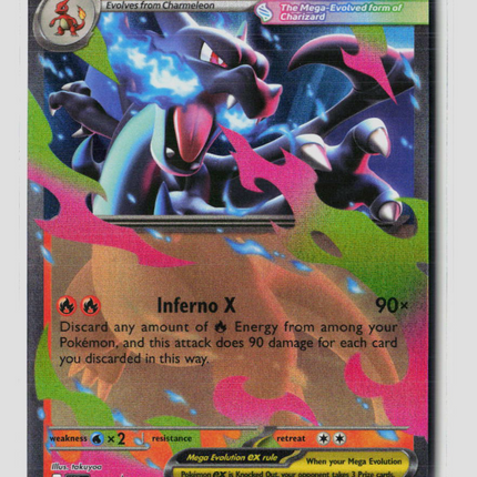Pokemon Mega Evolution Mega Charizard X EX FA #MEP EN 029