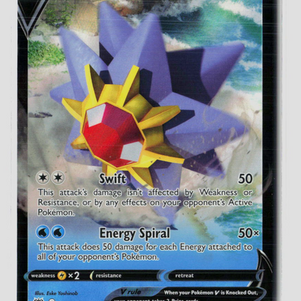 Pokemon 2022 Astral Radiance Starmie V #30/189