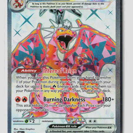 Pokemon 2023 Obsidian Flames Charizard EX FA SAR #215/197