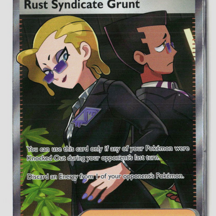 Pokemon 2026 Pitch Black Rust Syndicate Grunt SR FA #112/84