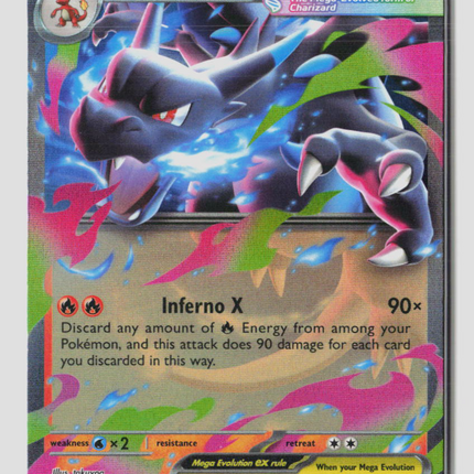 Pokemon 2025 Mega Evolution – Phantasmal Flames Mega Charizard X EX RR #13/94